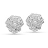 925 Steling Silver Twisted Love Knot Stud Earrings for Women