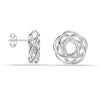 925 Sterling Silver Love Knot Stud Earrings for Women