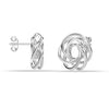 925 Sterling Silver Love Knot Stud Earrings for Women