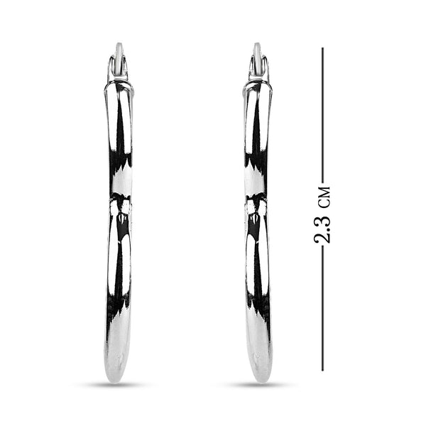 925 Sterling Silver Love Thaeme Hoop Earrings for Teen Women