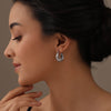 925 Sterling Silver Small Oval Filigree Light-Weight Hoop Earrings for Teen Women