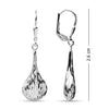 925 Sterling Silver Diamond Cut Earrings for Teen Women