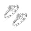 925 Sterling Silver Daisy Flower Design Adjustable Elegant and Comfortable Toe Ring for Women