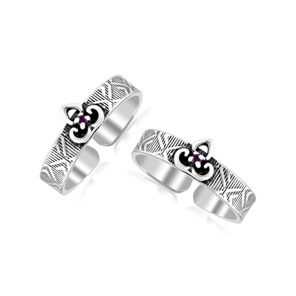 925 Sterling Silver Antique Designer Toe Ring For Women