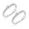 925 Sterling Silver Cubic Zirconia Flower Shape Adjustable Toe Ring for Women