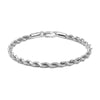 925 Sterling Silver Rope Chain Bracelet for Teen Women Man