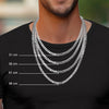 925 Sterling Silver Italian Diamond-Cut Cuban Link Curb Chain Necklace for Boys and Men 0.8 CM