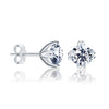 925 Sterling Silver Cubic Zirconia Diamond like Brilliance Sparkling Round Solitaire Stud Earrings for Women