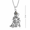 925 Sterling Silver CZ Antique Lord Hanuman Pendant Necklace for Men and Boy