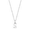 925 Sterling Silver 'S' Letter Pendant Necklace for Teen Women