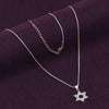 925 Sterling Silver Zirconia Diamond like Brilliance Sparkling David Box Chain Pendant Necklace for Women