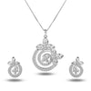 925 Sterling Silver Floral Necklace Set for Teen Women